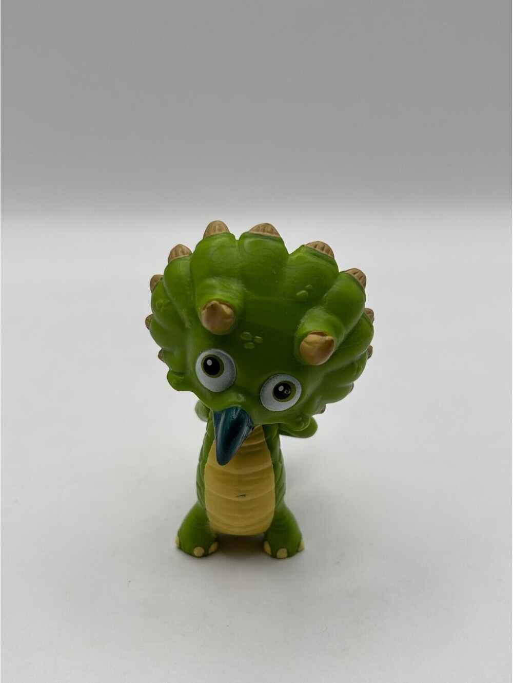 Jakks Pacific Gigantosaurus Tiny Triceratops Green Dinosaur Figure CGS Used